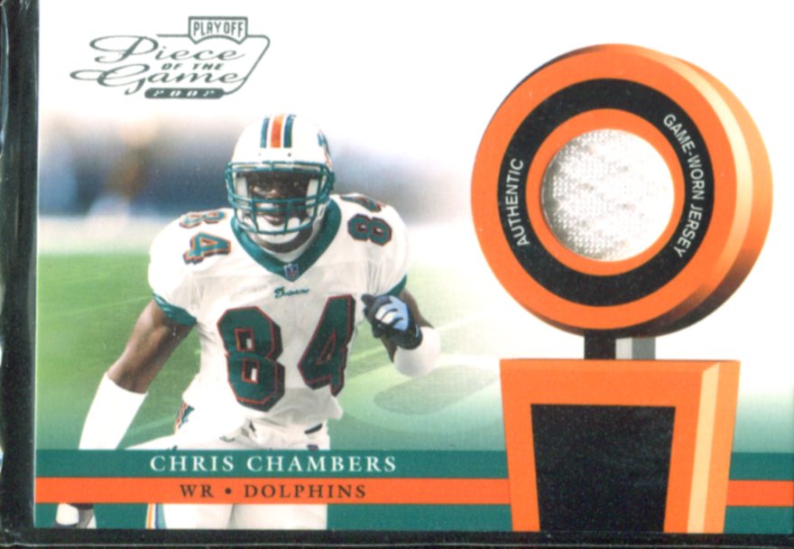 2002 Playoff Piece of the Game Materials 1st Down #7 Chris Chambers