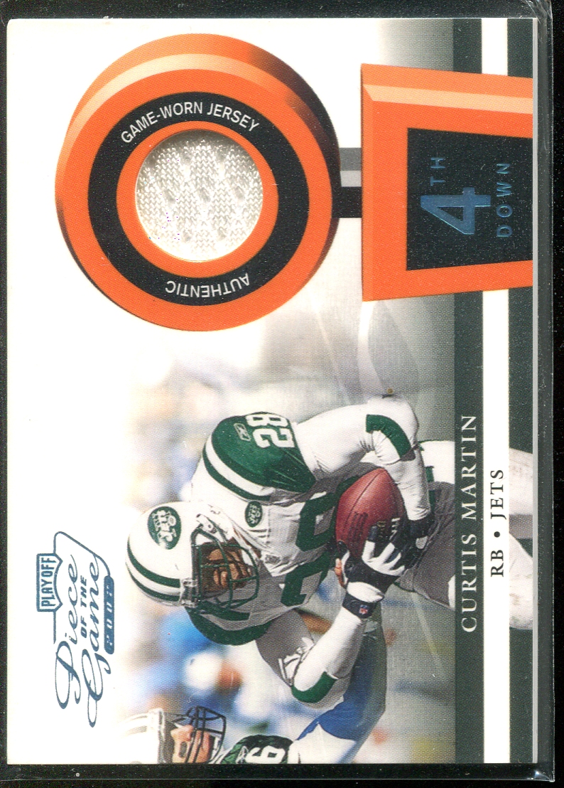 2002 Playoff Piece of the Game Materials 4th Down #11 Curtis Martin