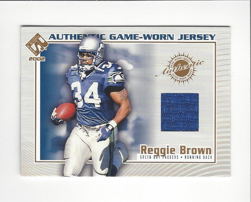 2002 Private Stock Game Worn Jerseys #49 Reggie Brown