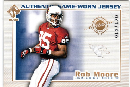 2002 Private Stock Game Worn Jerseys Logos #5 Rob Moore/170