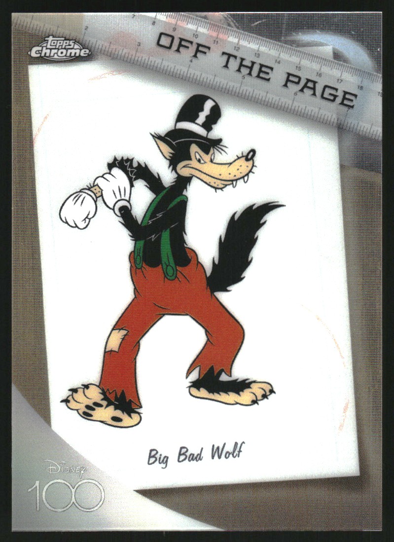 その他 topps chrome off the page big bad wolf 2023 Topps Chrome UK Disney 100 Years of Wonder Off the Page #OTP1