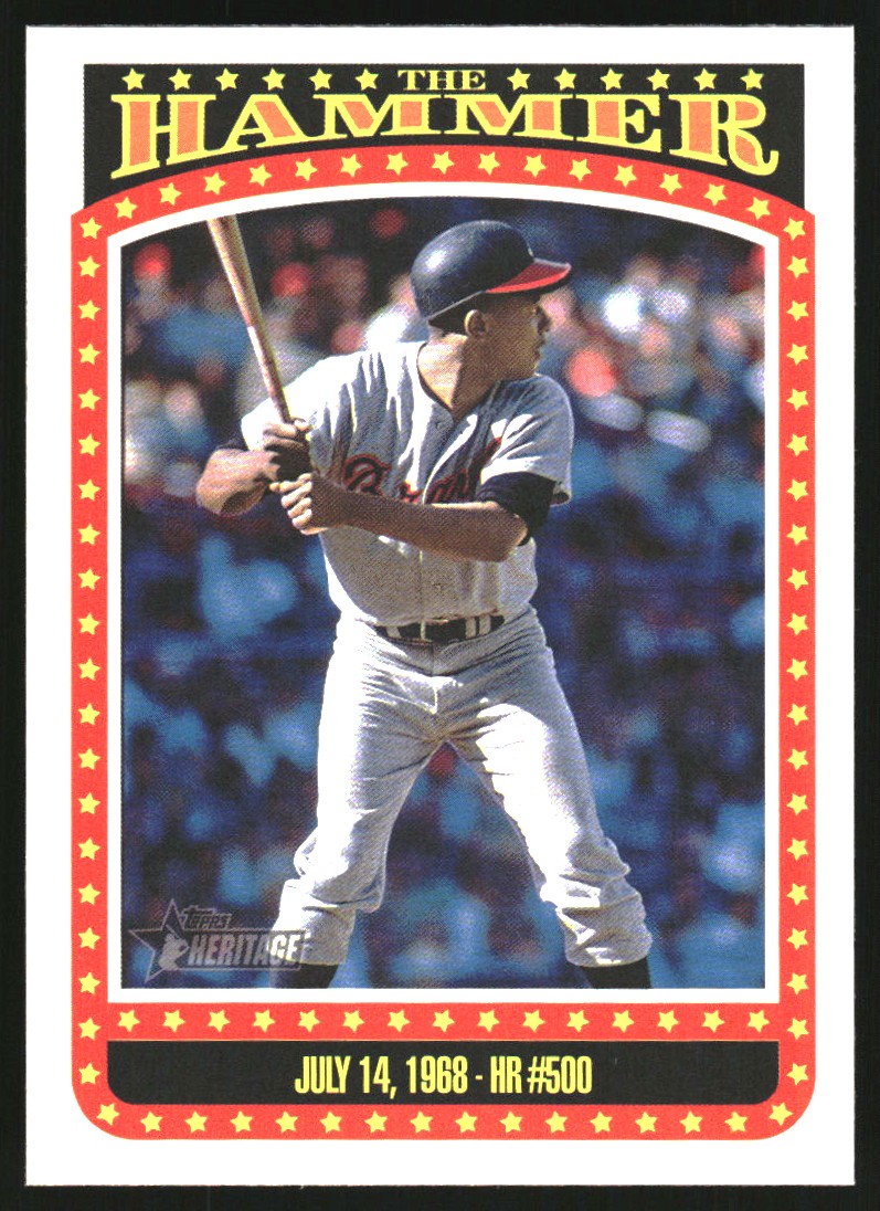 2023 Topps Heritage The Hammer #TH6 Hank Aaron