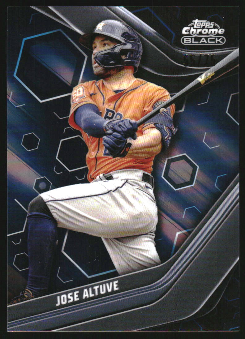 2023 Topps Chrome Black Blue Refractors #9 Jose Altuve