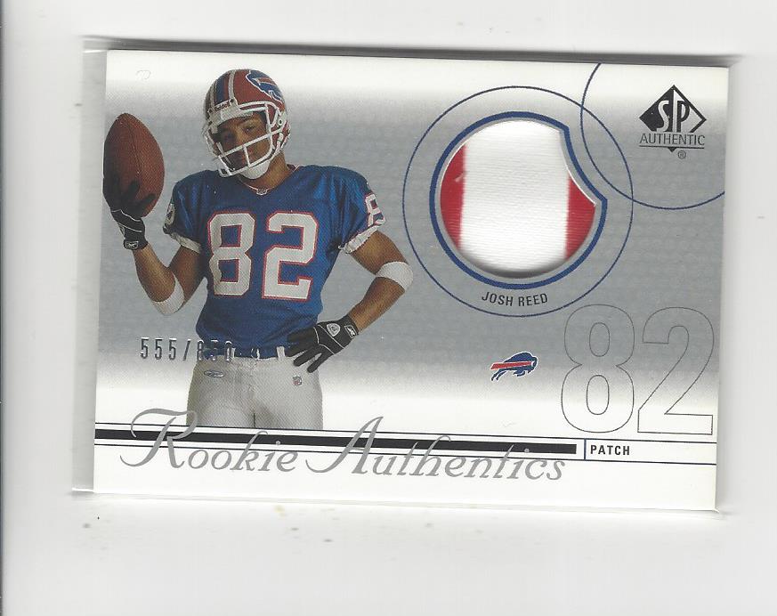 2002 SP Authentic #225 Josh Reed JSY RC