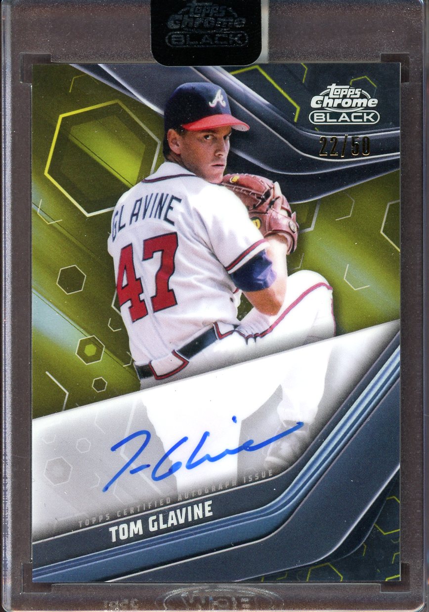 ゲームセンター・ゲームカード 2023 TOPPS MUSEUM COLLECTION Tom Glavine 2023 Topps Chrome Black Autographs Gold Refractors #CBATG