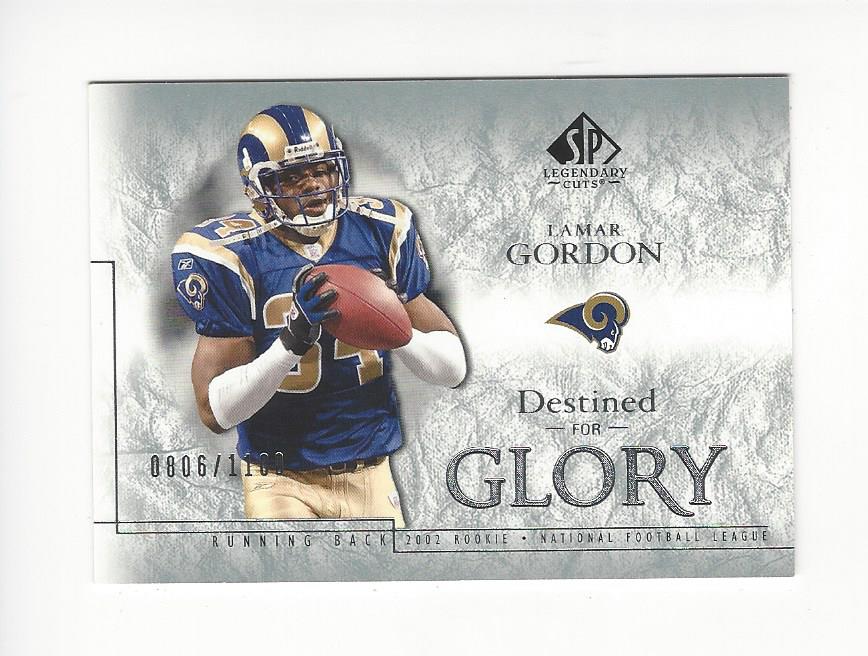 2002 SP Legendary Cuts #183 Lamar Gordon RC