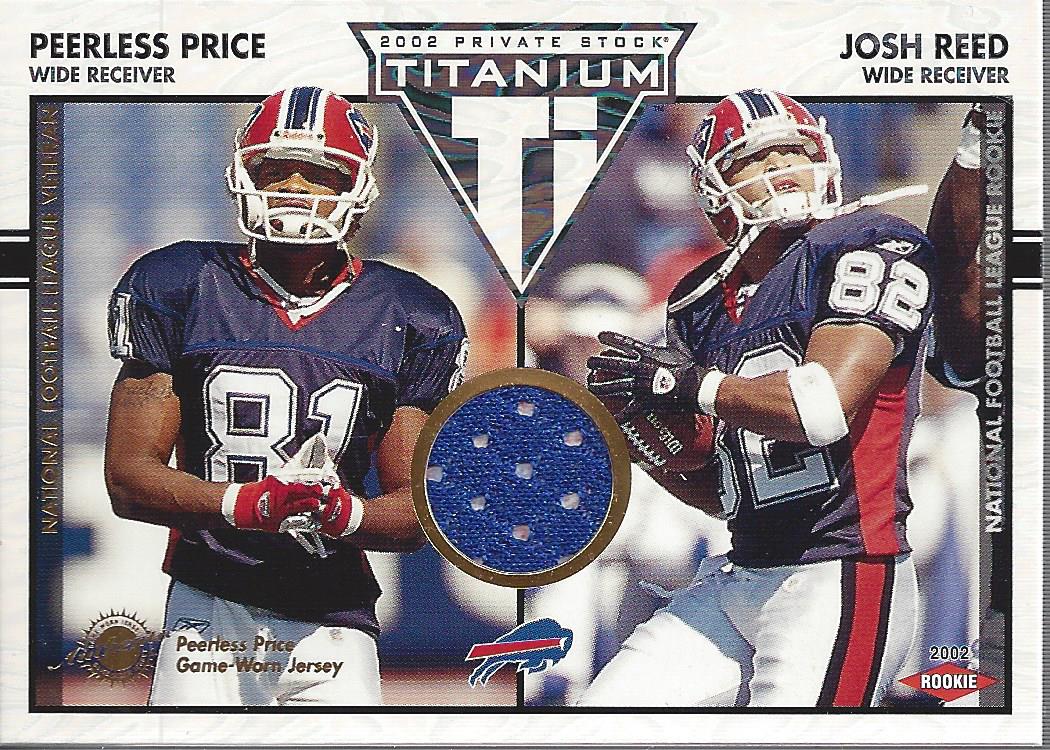 2002 Titanium #109 Peerless Price JSY/250/Josh Reed RC