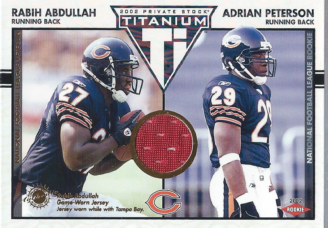 2002 Titanium #112 Rabih Abdullah JSY/1000/Adrian Peterson RC