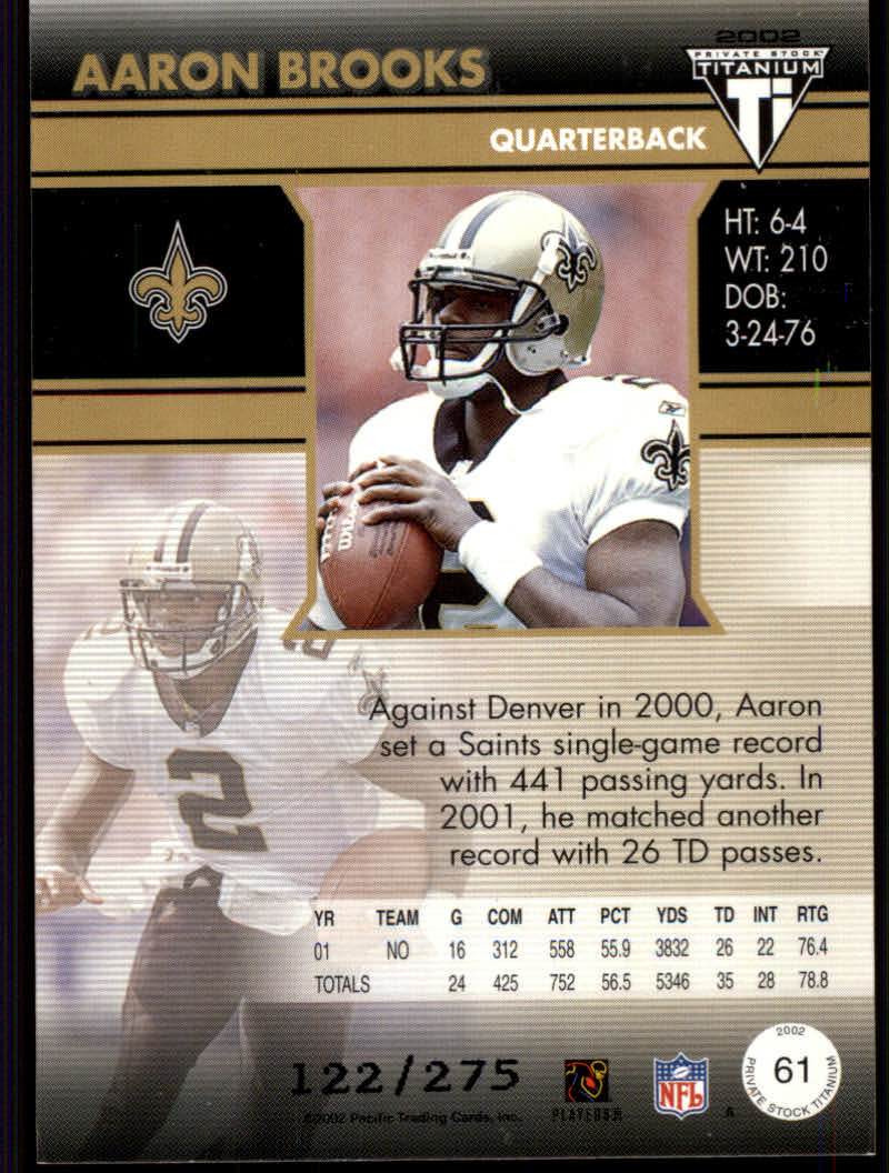 2002 Titanium (Pacific) Football Cards - Picture 21 of 48