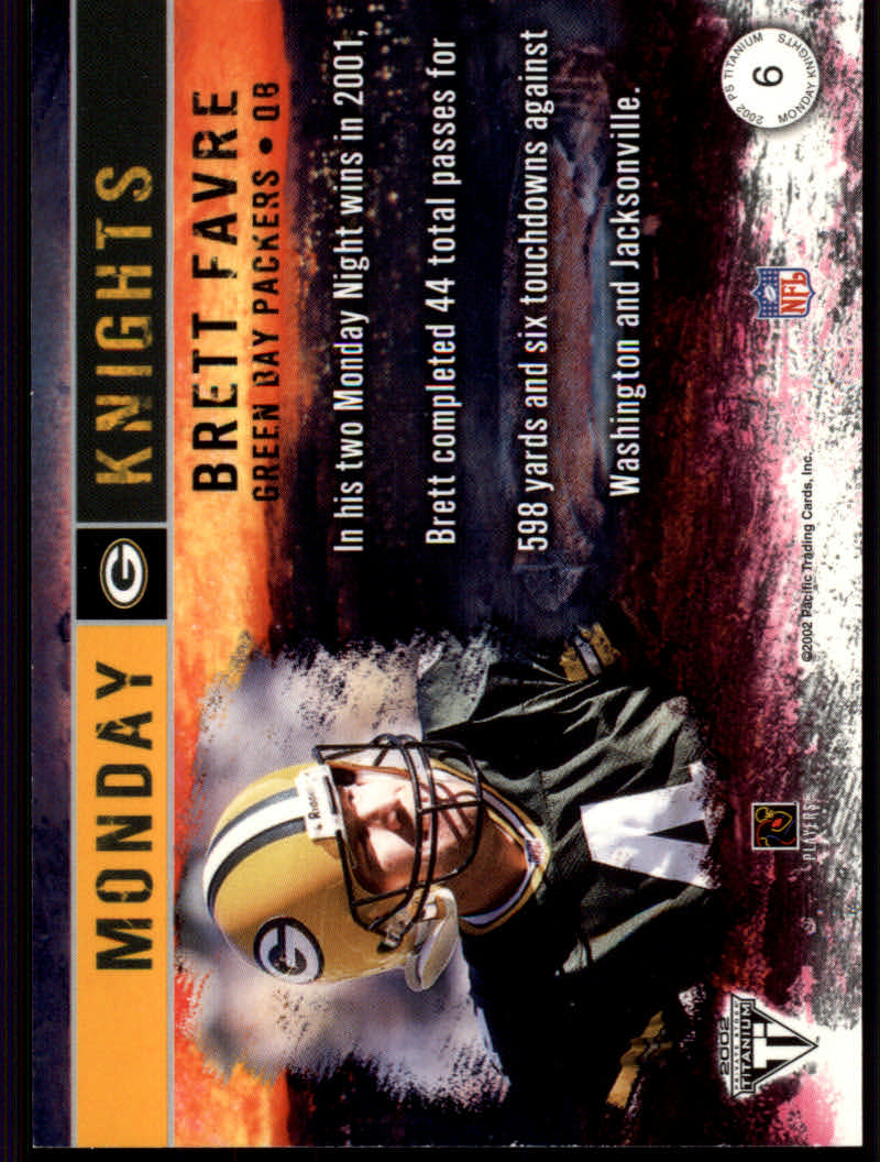 2002 Titanium (Pacific) Football Cards - Picture 13 of 48