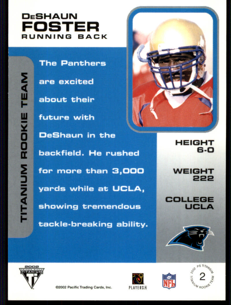 2002 Titanium (Pacific) Football Cards - Picture 33 of 48