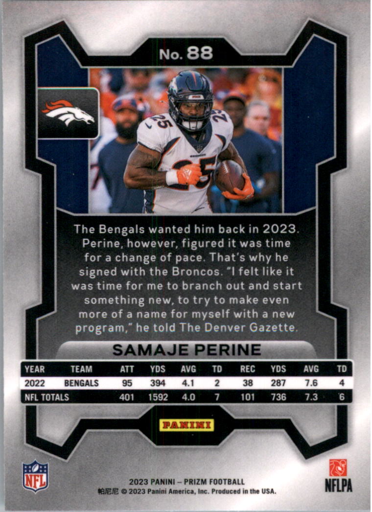 2023 Panini Prizm Football Card Pick (Base) 1-250