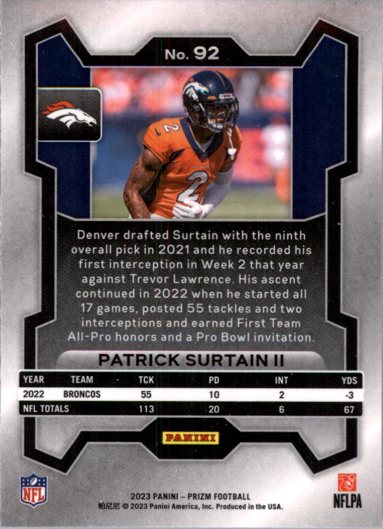 2023 Panini Prizm Football Card Pick (Base) 1-250