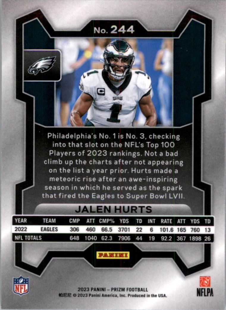 2023 Panini Prizm Football Card Pick (Base) 1-250