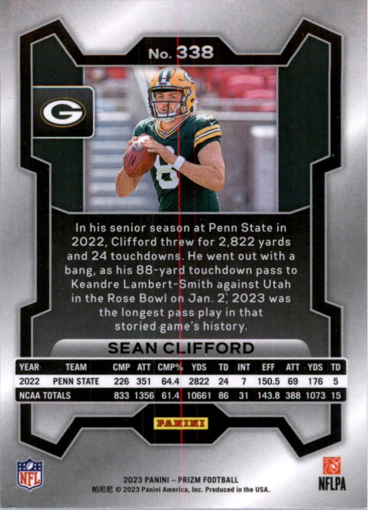 2023 Panini Prizm Football Card Pick (Base) 251-400