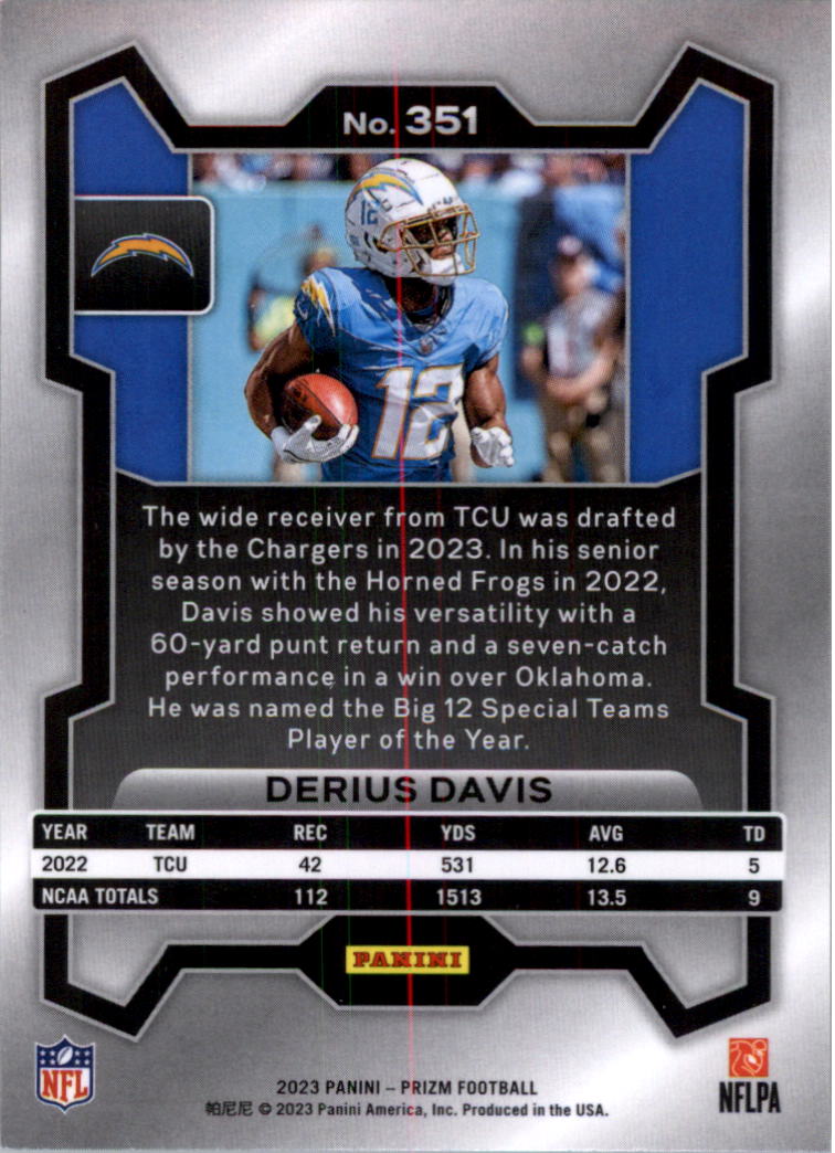 2023 Panini Prizm Football Card Pick (Base) 251-400