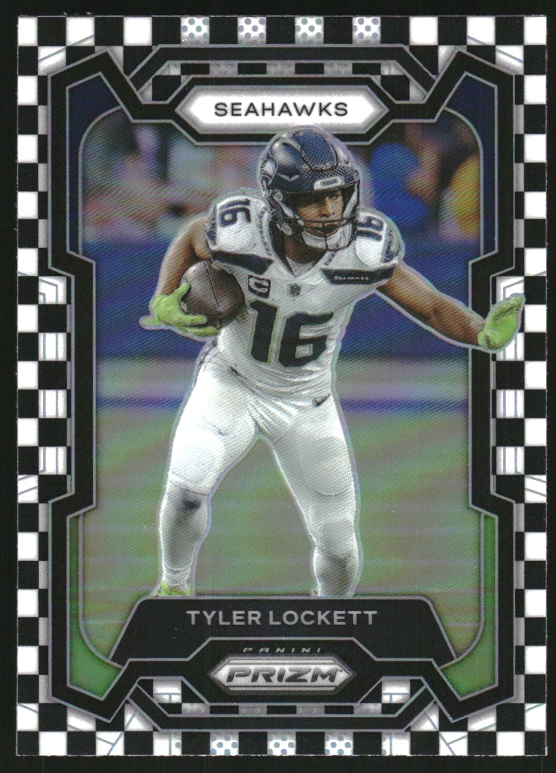 2023 Panini Prizm Prizms Black and White Checker #264 Tyler Lockett