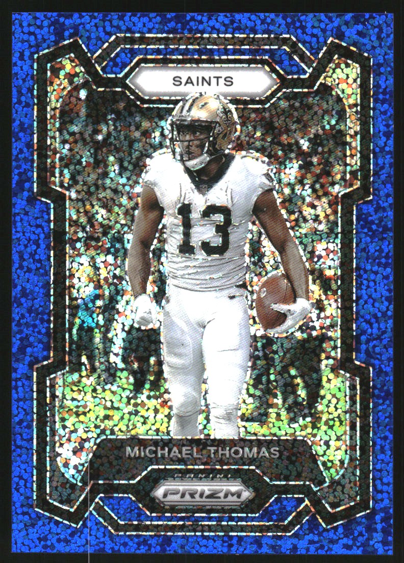 2023 Panini Prizm Prizms Blue Sparkle #216 Michael Thomas