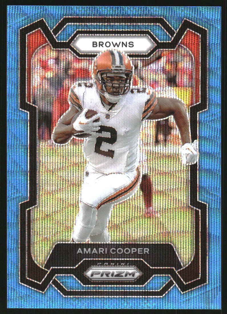 2023 Panini Prizm Prizms Blue Wave #64 Amari Cooper
