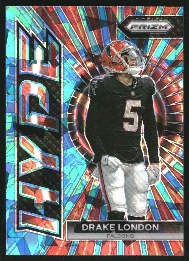 2023 Panini Prizm Hype Prizms Blue Ice #10 Drake London