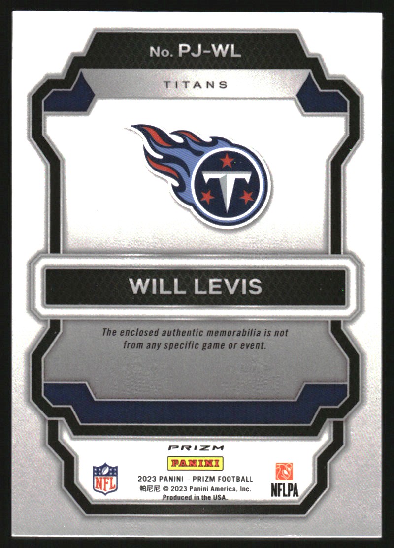 2023 Panini Prizm Premier Jerseys Neon Green Pulsar #4 Will Levis