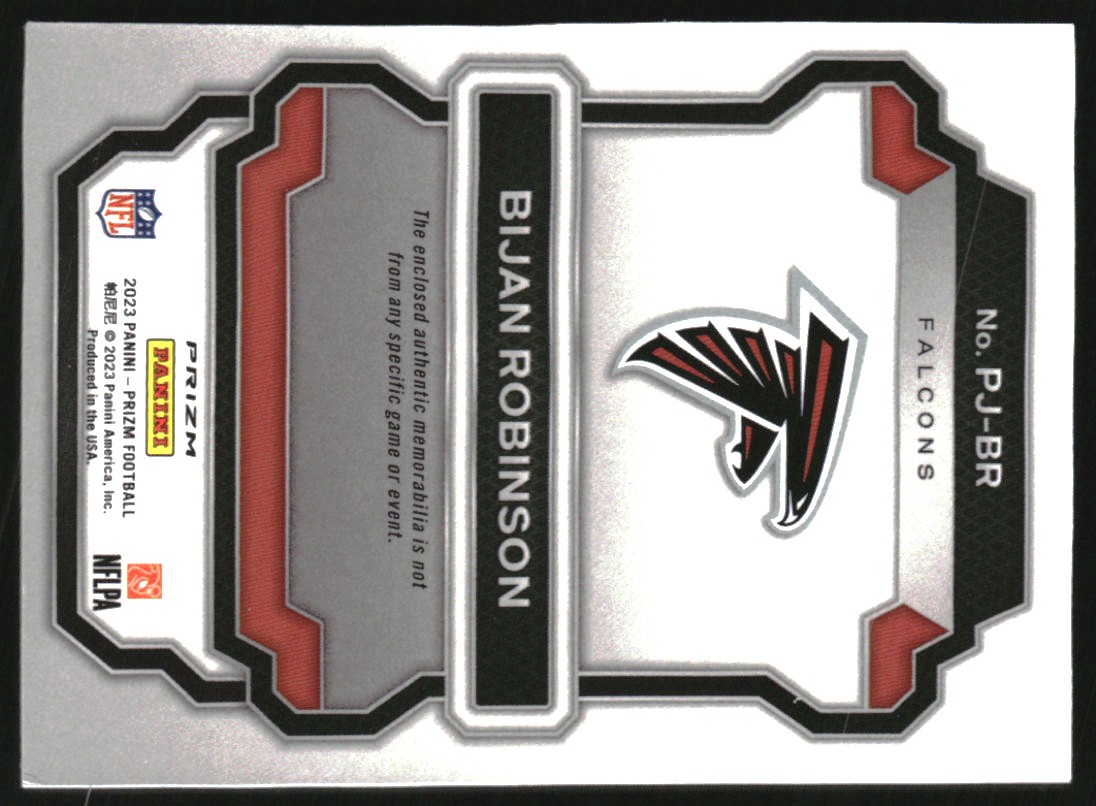 2023 Panini Prizm Premier Jerseys Neon Green Pulsar #6 Bijan Robinson