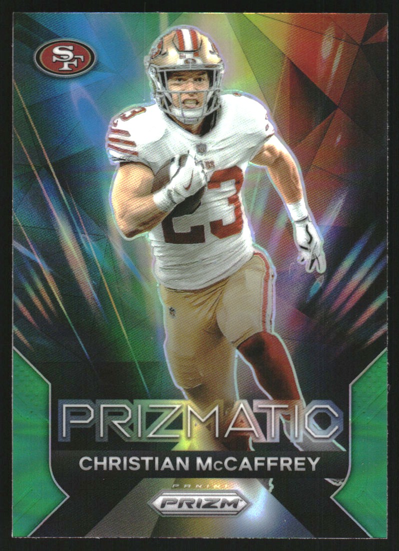 2023 Panini Prizm Prizmatic Prizms Green #14 Christian McCaffrey