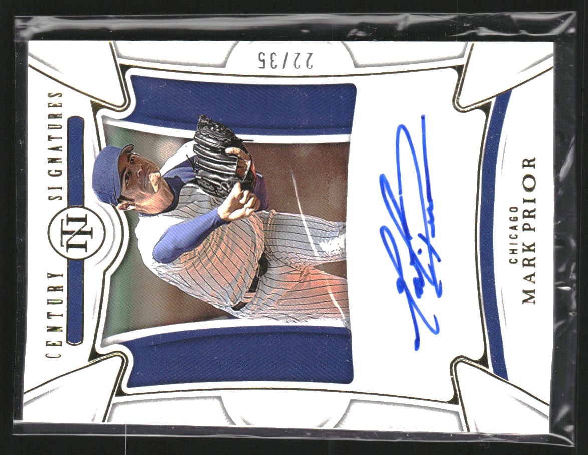 2023 Panini National Treasures Century Signatures Gold #37 Mark Prior