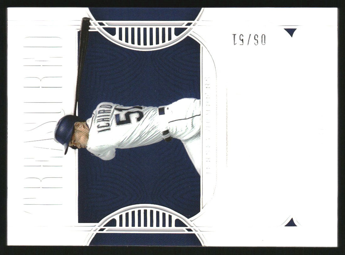 2023 Panini National Treasures Treasured Jersey Numbers #37 Ichiro