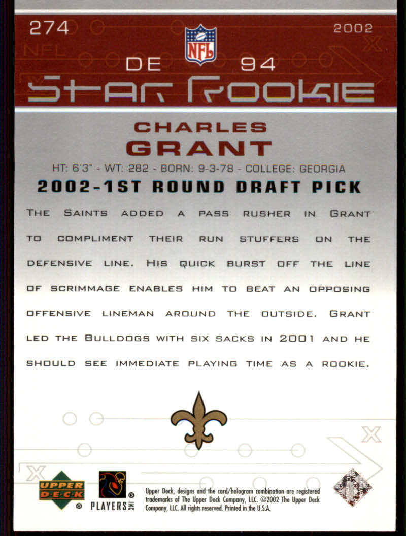 2002 Upper Deck Football "Main Set" Cards #1 to #300 - Picture 301 of 305