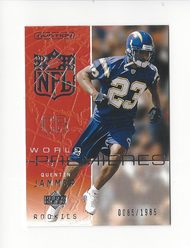 2002 Upper Deck Ovation #113 Quentin Jammer RC