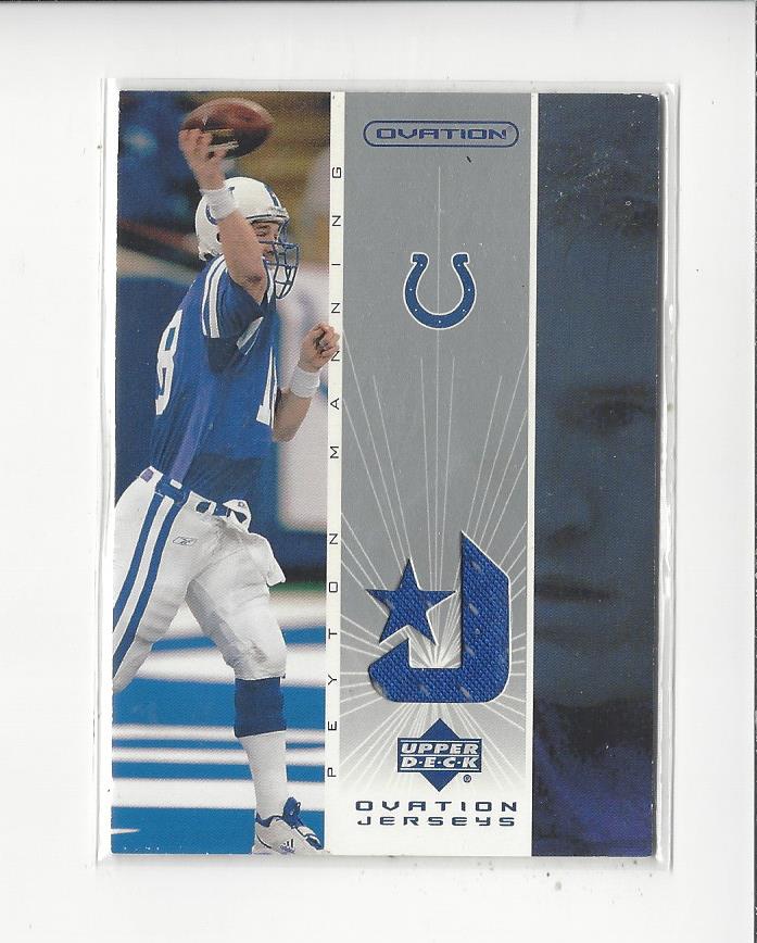 2002 Upper Deck Ovation Jerseys #OJPM Peyton Manning