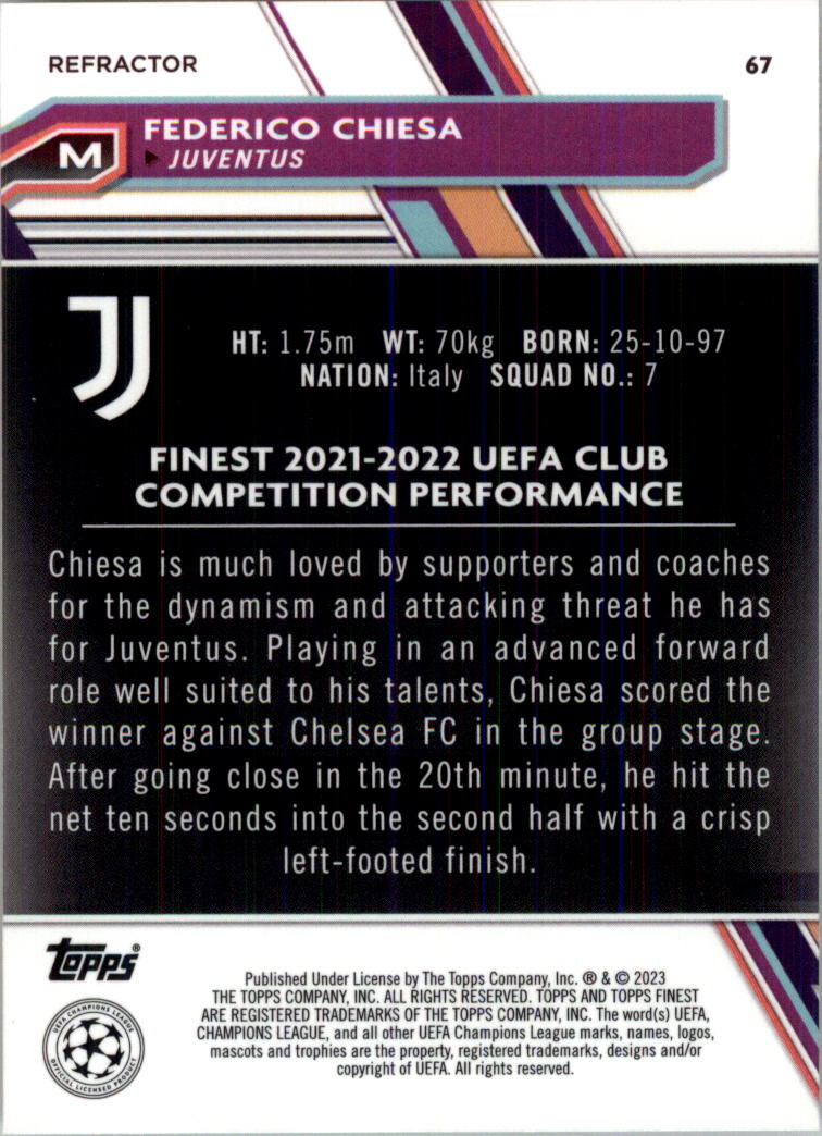 2022-23 Finest UEFA Club Competitions Soccer Card Pick (Inserts) - Picture 63 of 101