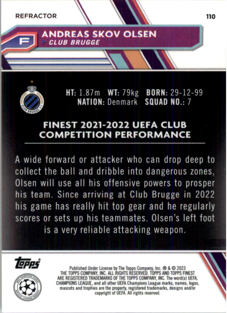 2022-23 Finest UEFA Club Competitions Soccer Card Pick (Inserts) - Picture 85 of 101