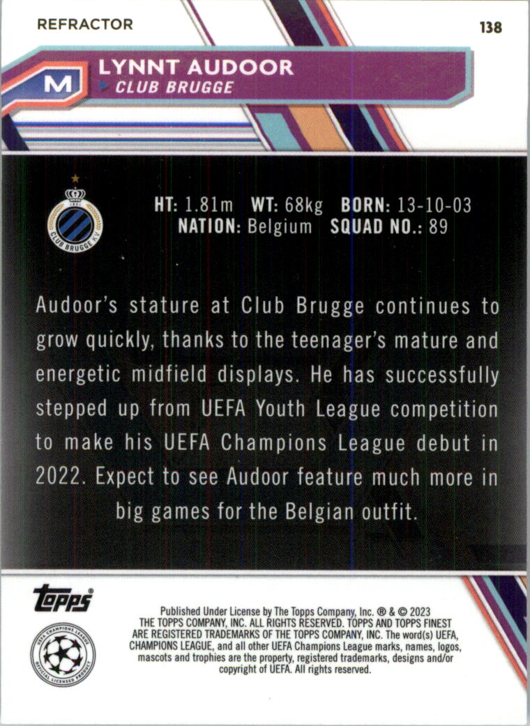 2022-23 Finest UEFA Club Competitions Soccer Card Pick (Inserts) - Picture 93 of 101