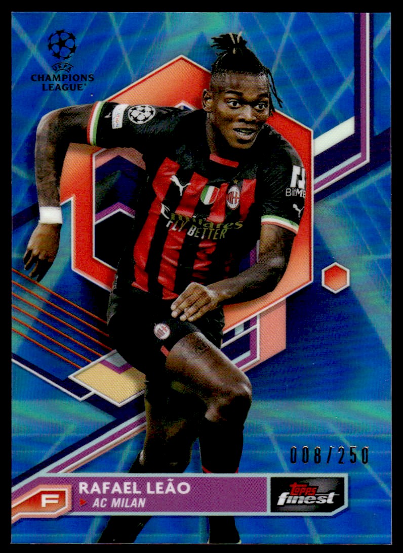 2022 Topps UEFA Club Competitions Orange Rafael Leao AUTO /25 #ALE