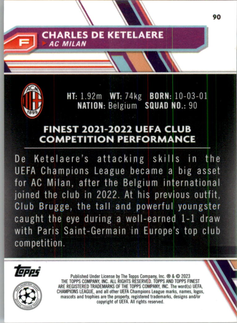 2022-23 Finest UEFA Club Competitions Soccer Card Pick (Inserts) - Picture 47 of 101