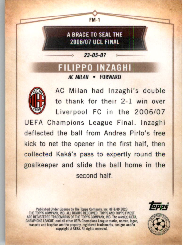 2022-23 Finest UEFA Club Competitions Soccer Card Pick (Inserts) - Picture 5 of 101
