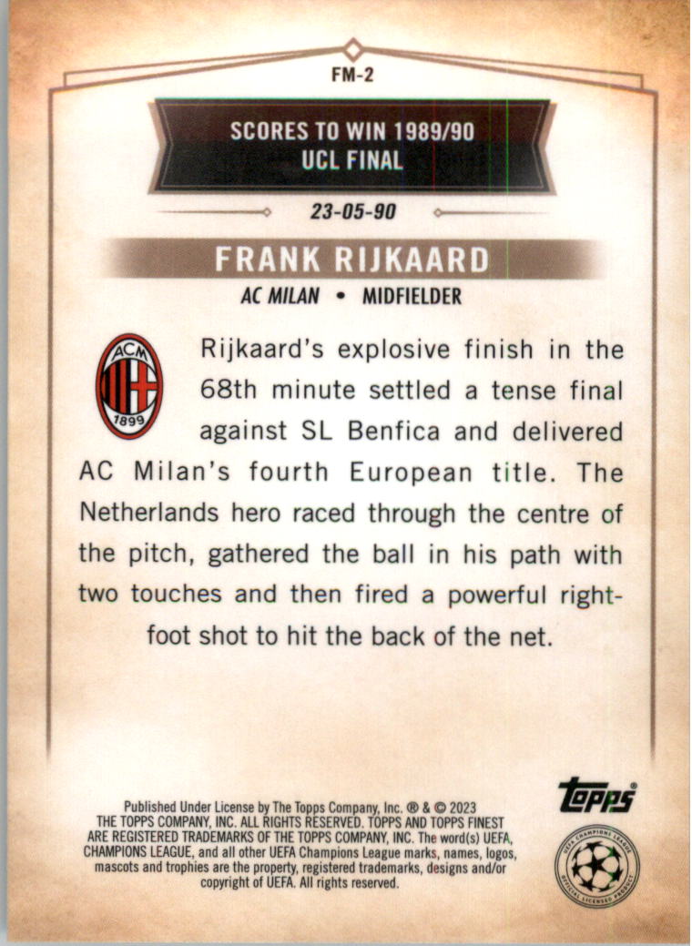 2022-23 Finest UEFA Club Competitions Soccer Card Pick (Inserts) - Picture 7 of 101