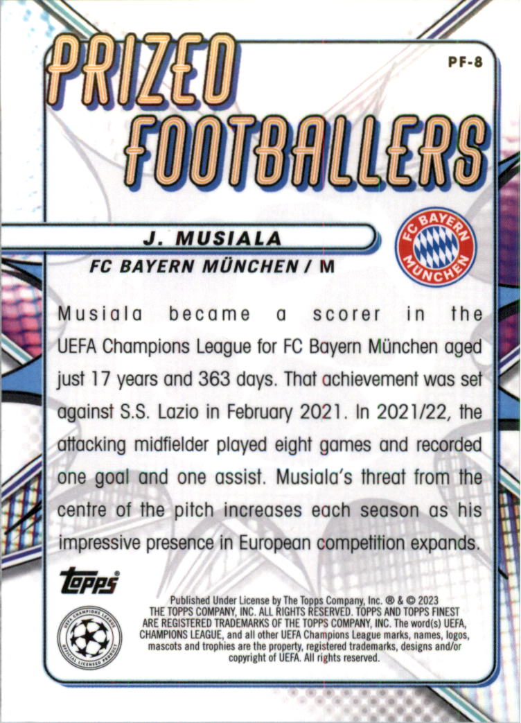 2022-23 Finest UEFA Club Competitions Soccer Card Pick (Inserts) - Picture 35 of 101