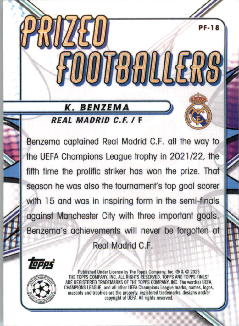 2022-23 Finest UEFA Club Competitions Soccer Card Pick (Inserts) - Picture 41 of 101
