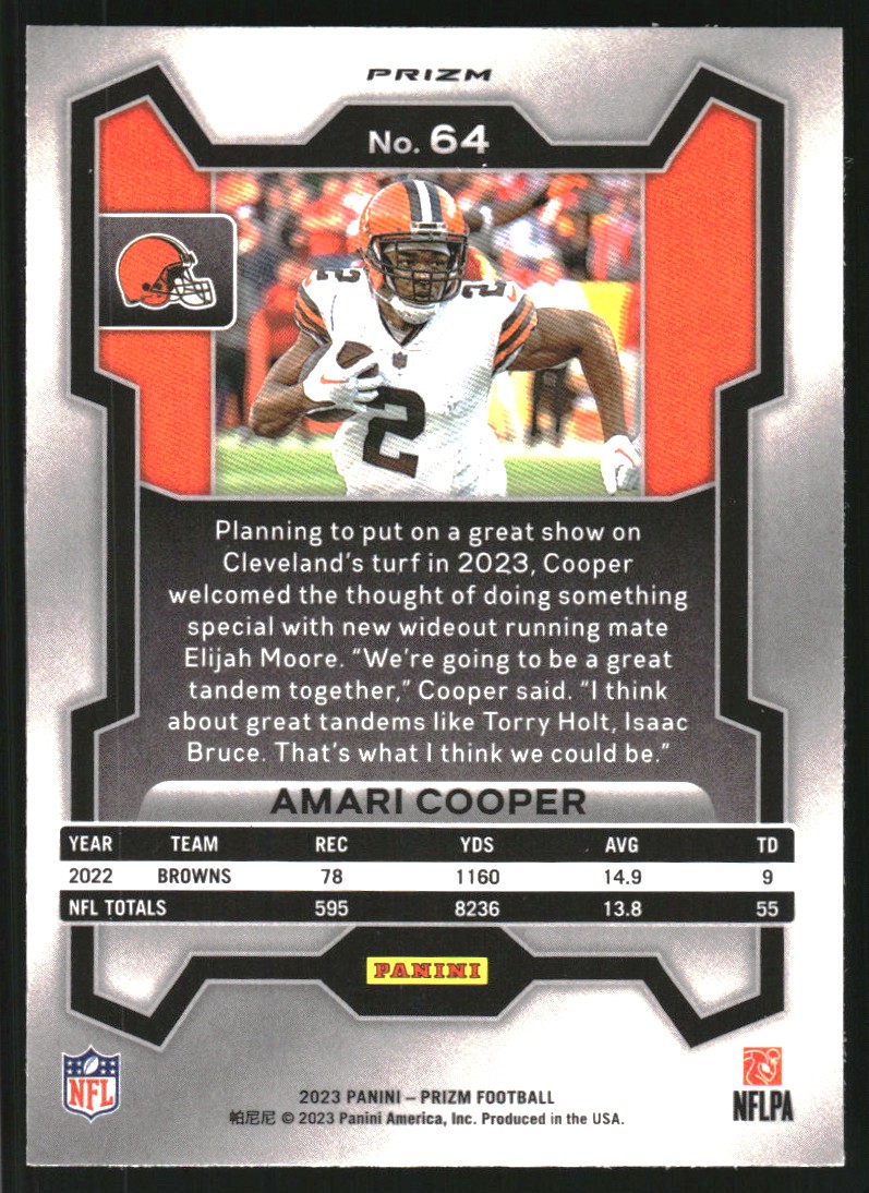 2023 Panini Prizm Prizms Silver #64 Amari Cooper
