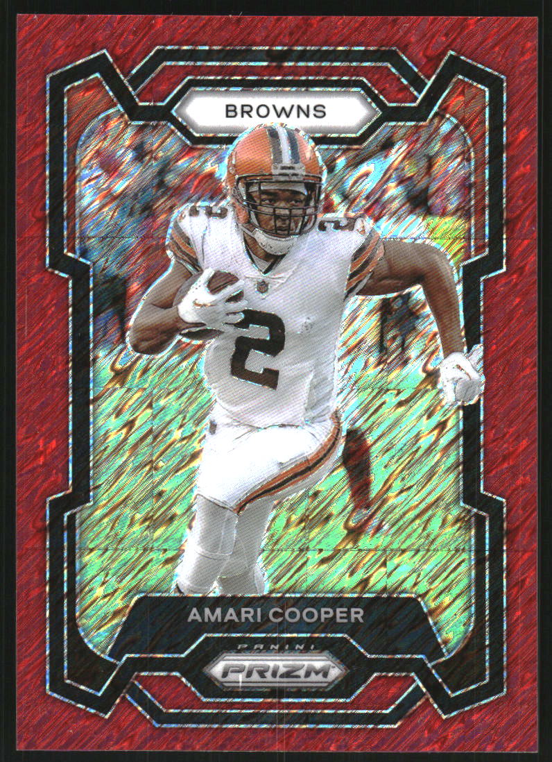 2023 Panini Prizm Prizms Red Shimmer #64 Amari Cooper /35