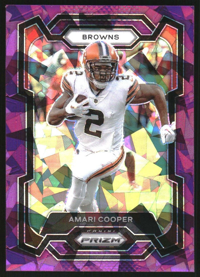 2023 Panini Prizm Prizms Purple Ice #64 Amari Cooper