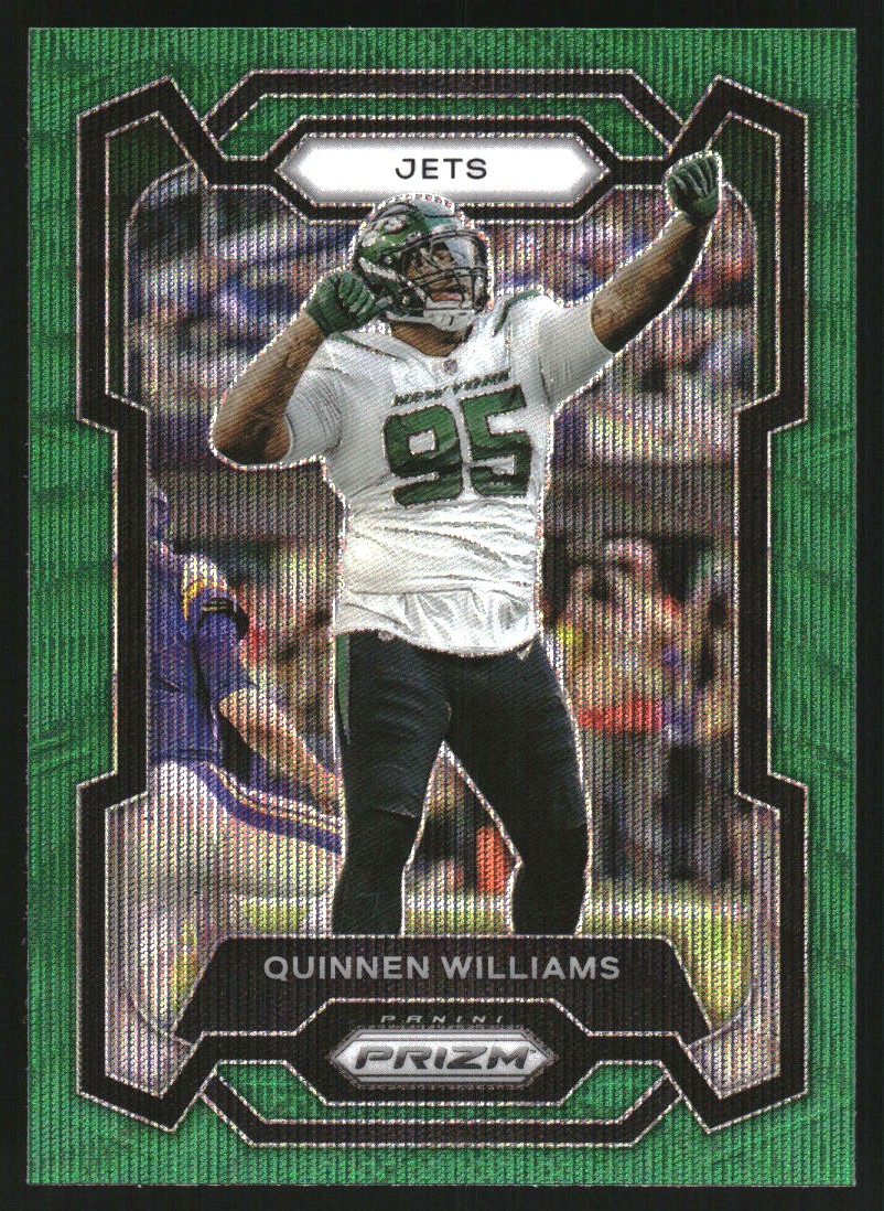 2023 Panini Prizm Prizms Green Wave #234 Quinnen Williams
