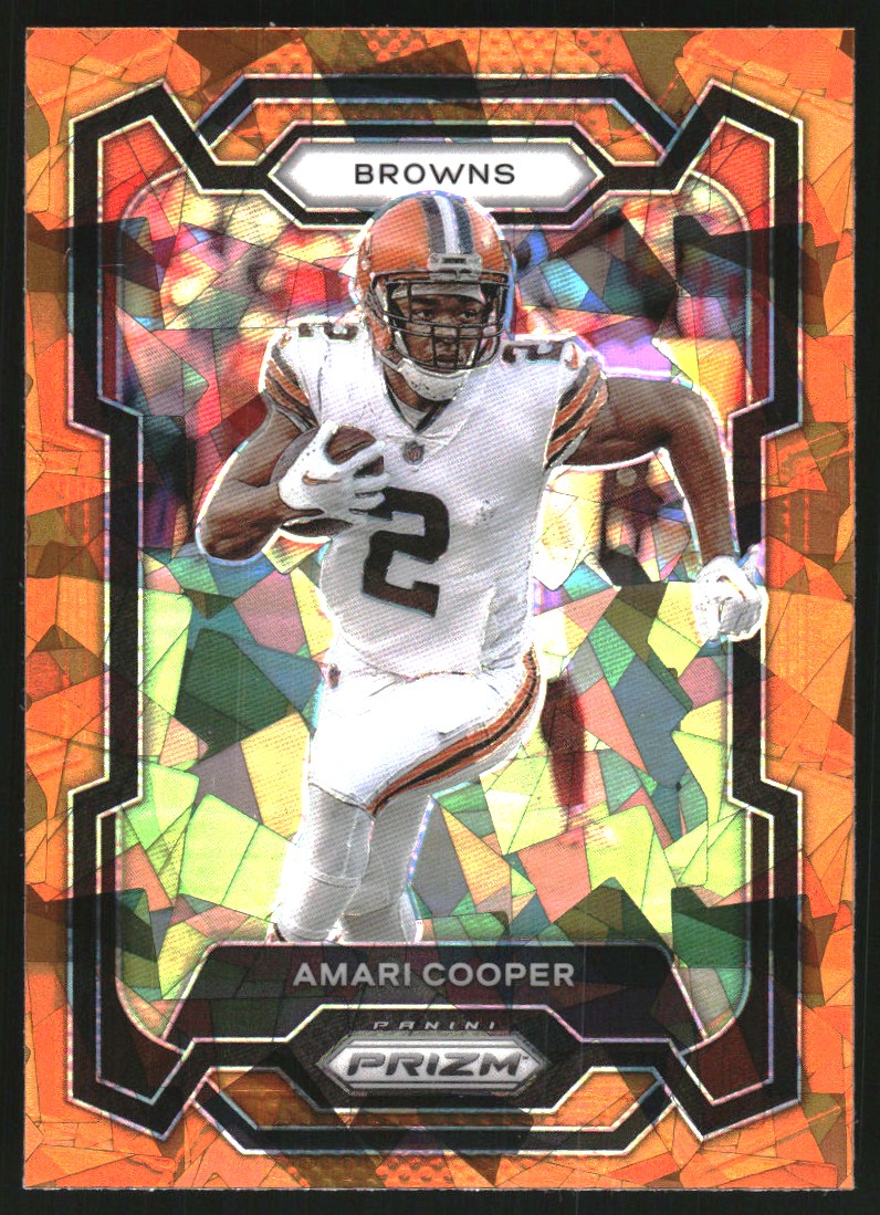2023 Panini Prizm Prizms Orange Ice #64 Amari Cooper