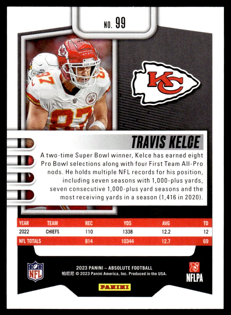 2023 Absolute Pink #99 Travis Kelce