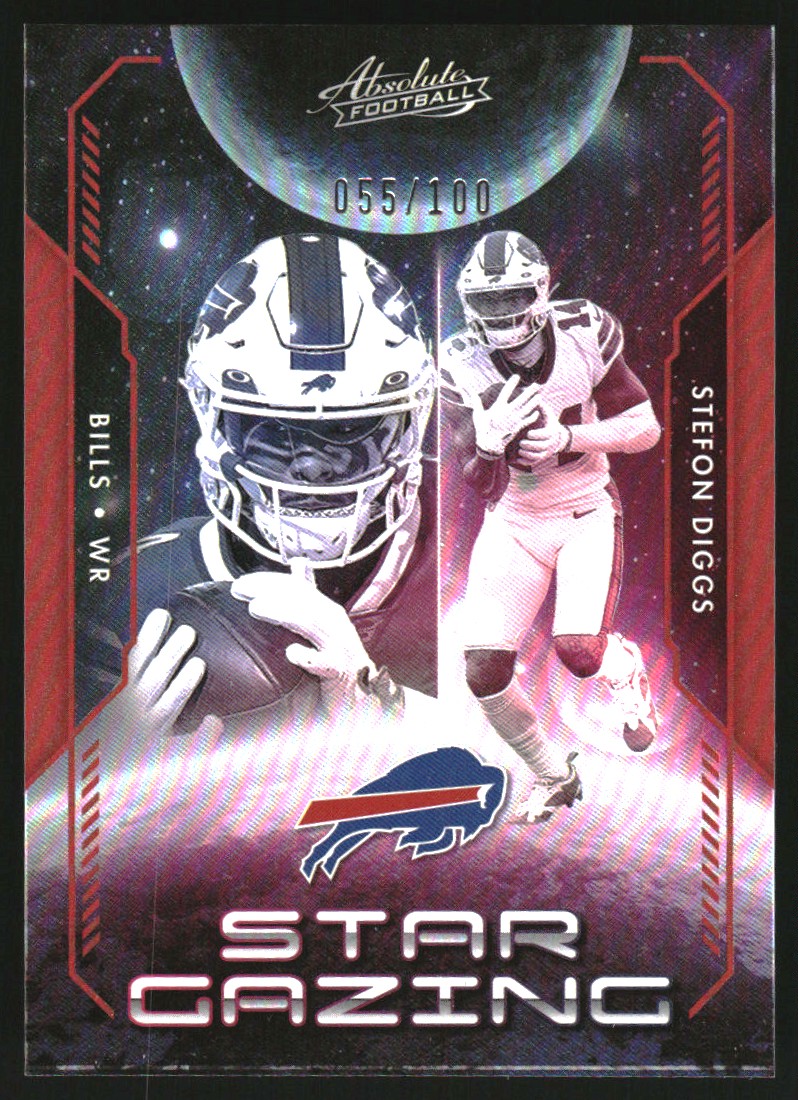2023 Absolute Star Gazing Spectrum Red #17 Stefon Diggs