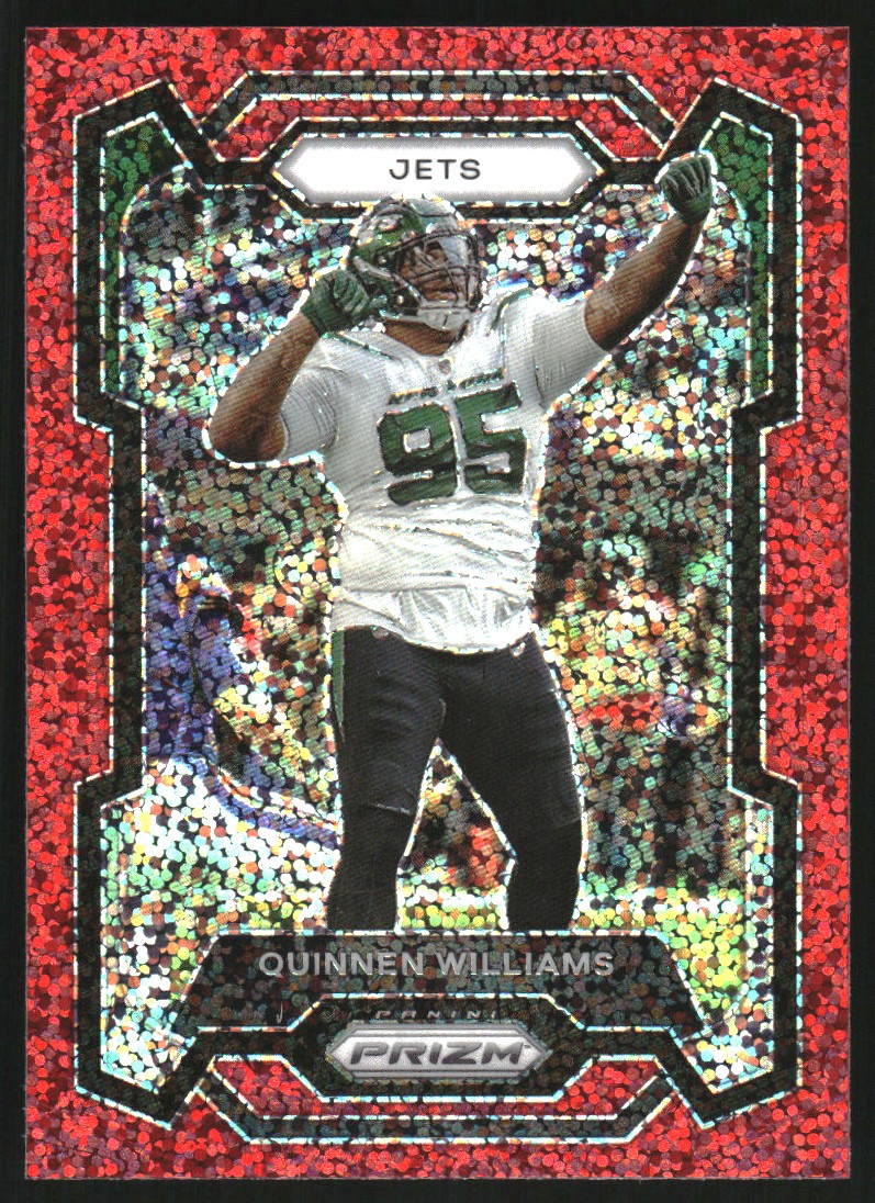 2023 Panini Prizm Prizms Red Sparkle #234 Quinnen Williams