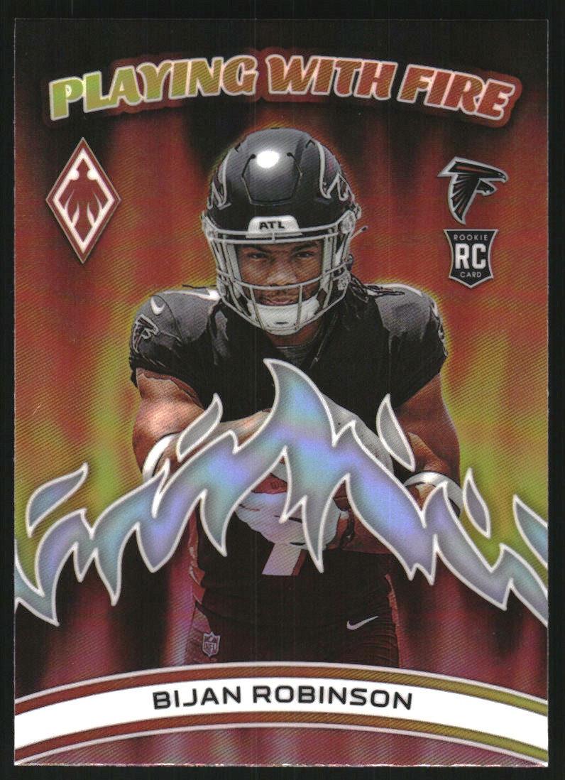 2023 Panini Phoenix Playing with Fire Silver #3 Bijan Robinson